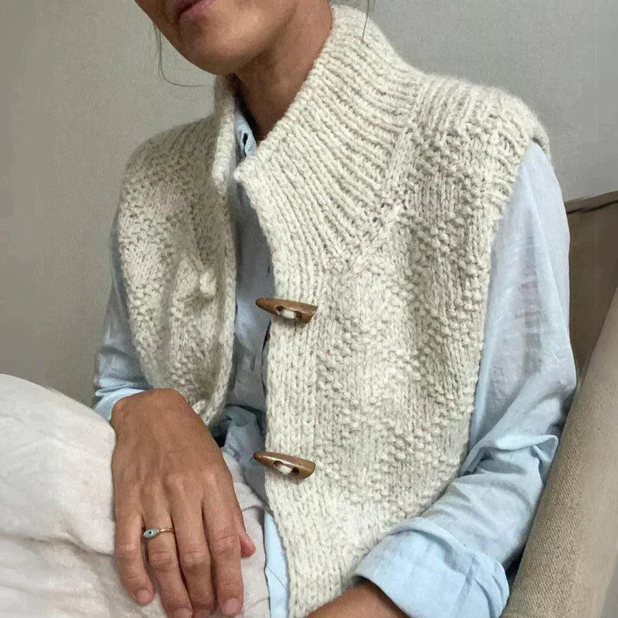 Moda™ | Stylische Ärmellose Strickjacke