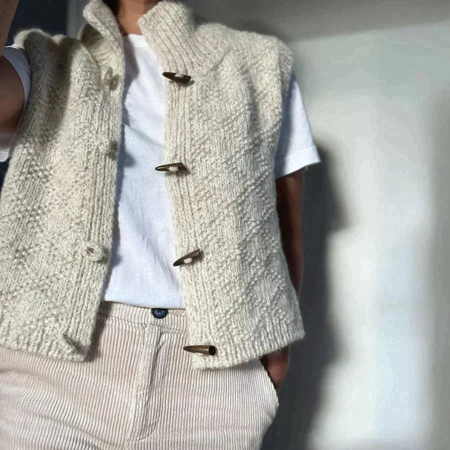 Moda™ | Stylische Ärmellose Strickjacke