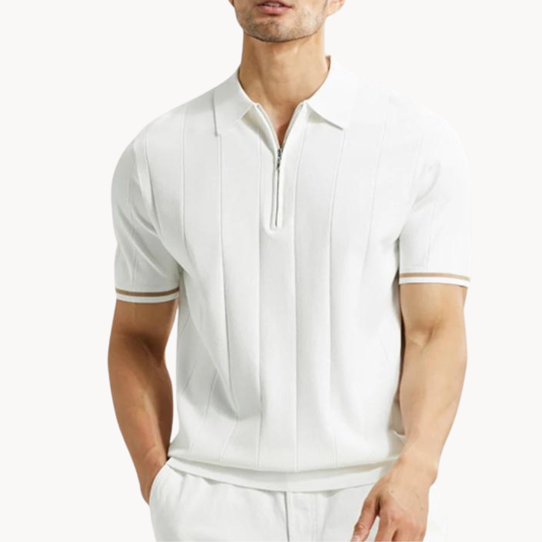 Moda™ | Stylish Reißverschluss Polo