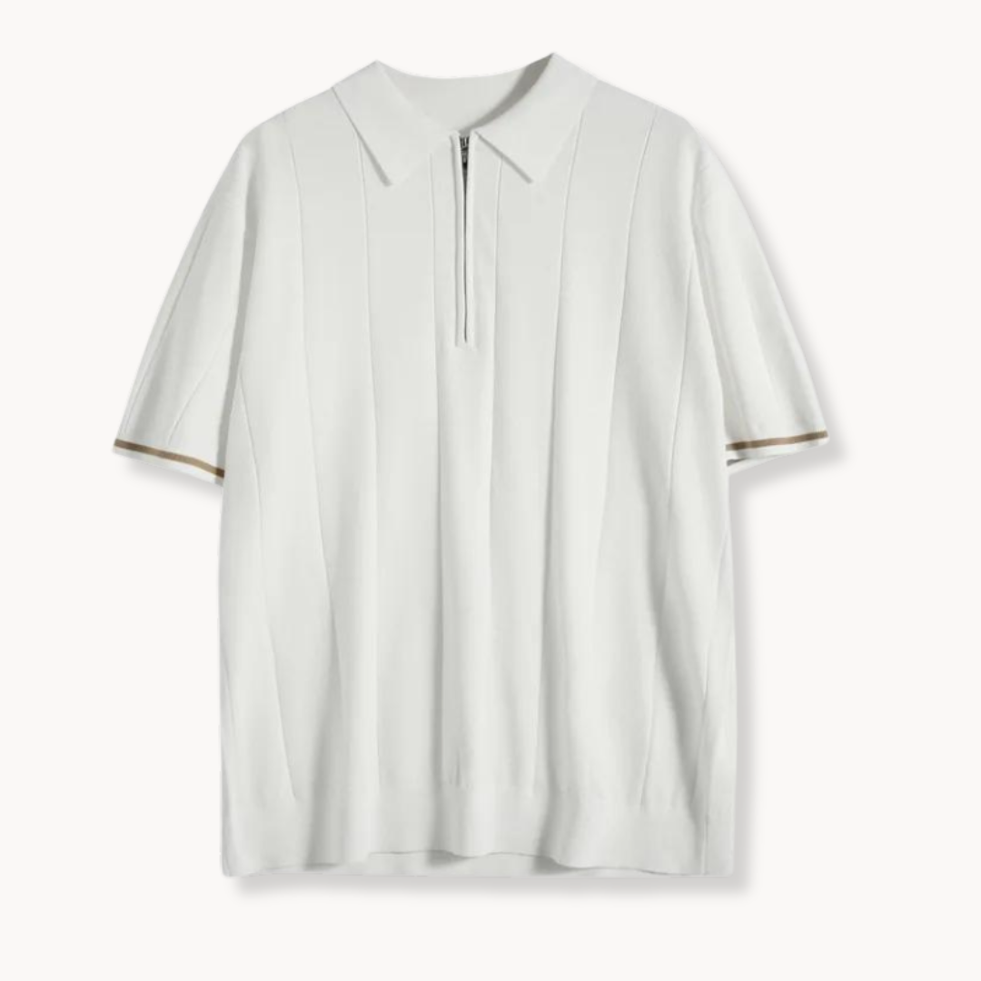 Moda™ | Stylish Reißverschluss Polo