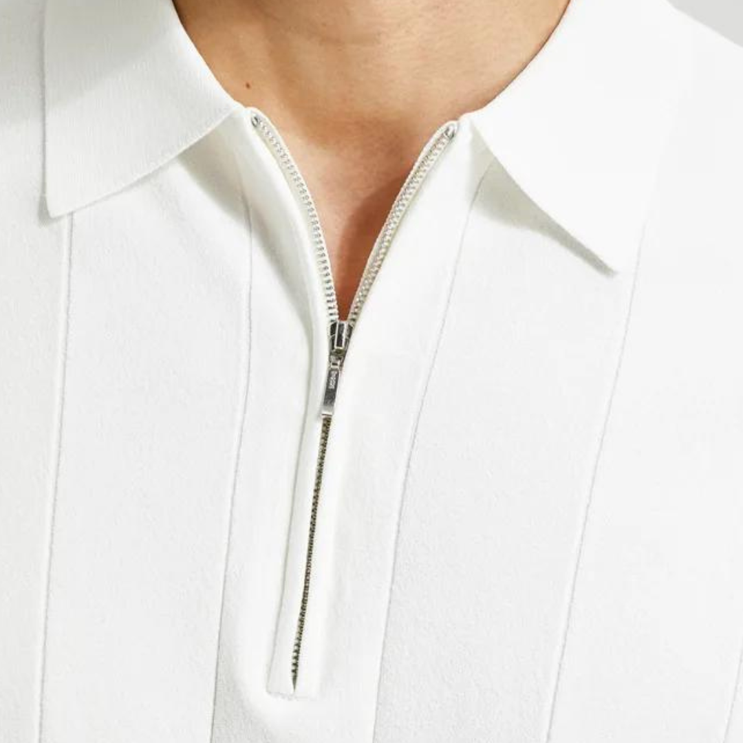 Moda™ | Stylish Reißverschluss Polo