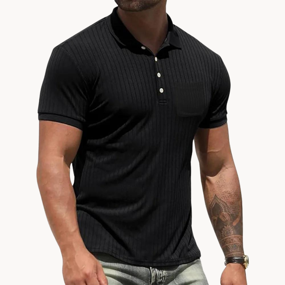 Moda™ | Raffiniertes Baumwolle Poloshirt