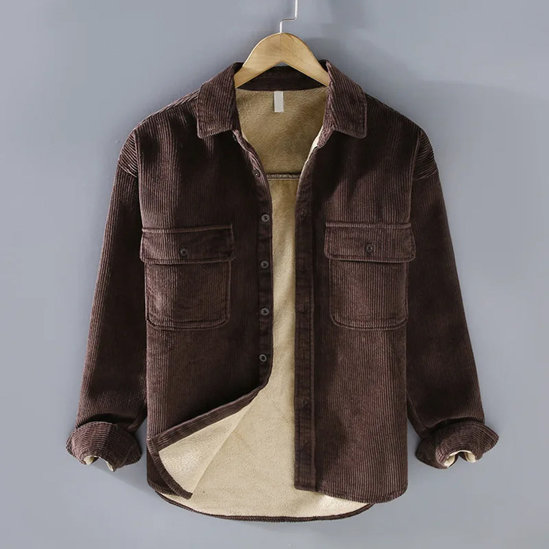 Moda™ | Stilvolles Cord-Winterhemd für Herren
