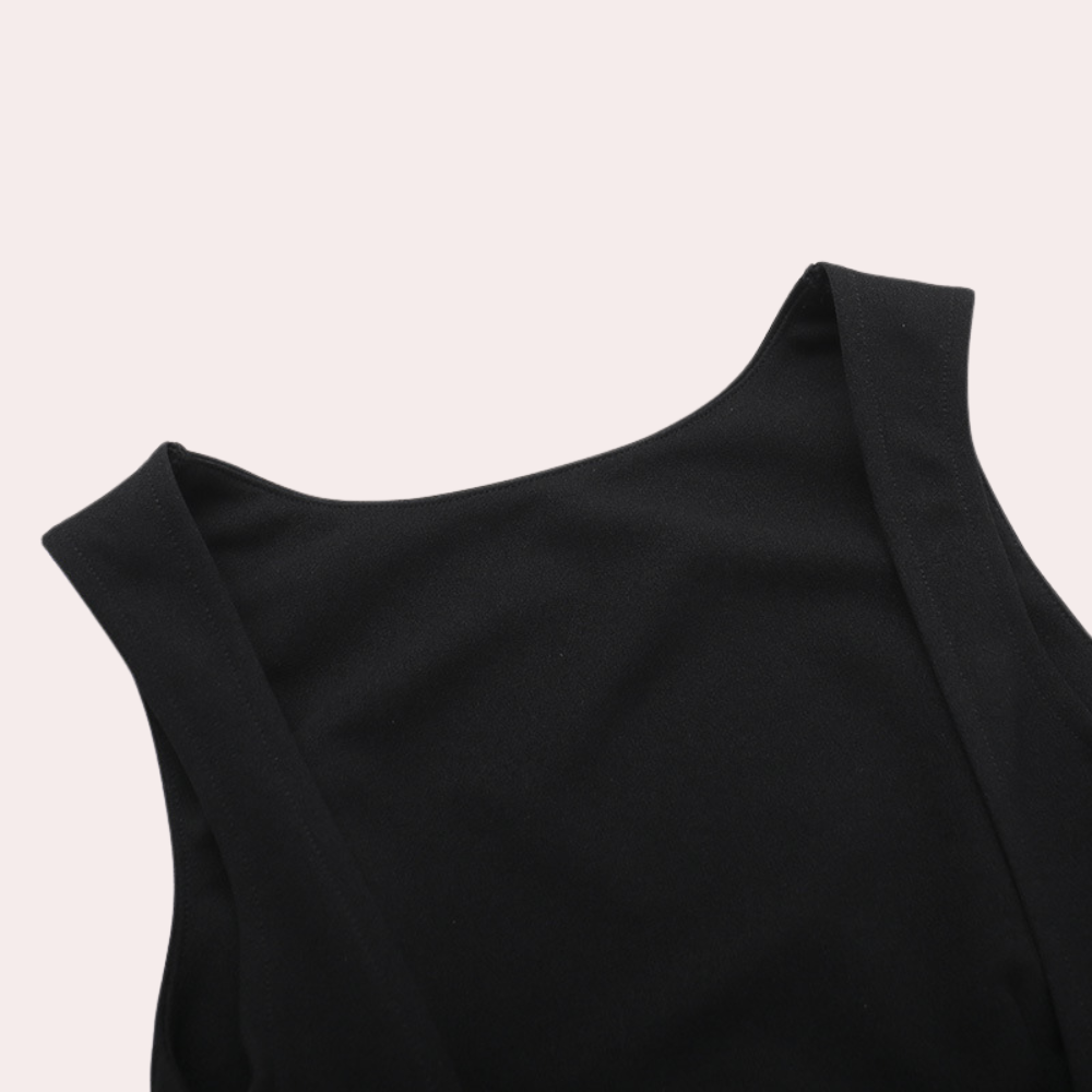 Gemma™ | Damen Minikleid mit U-Boot-Ausschnitt