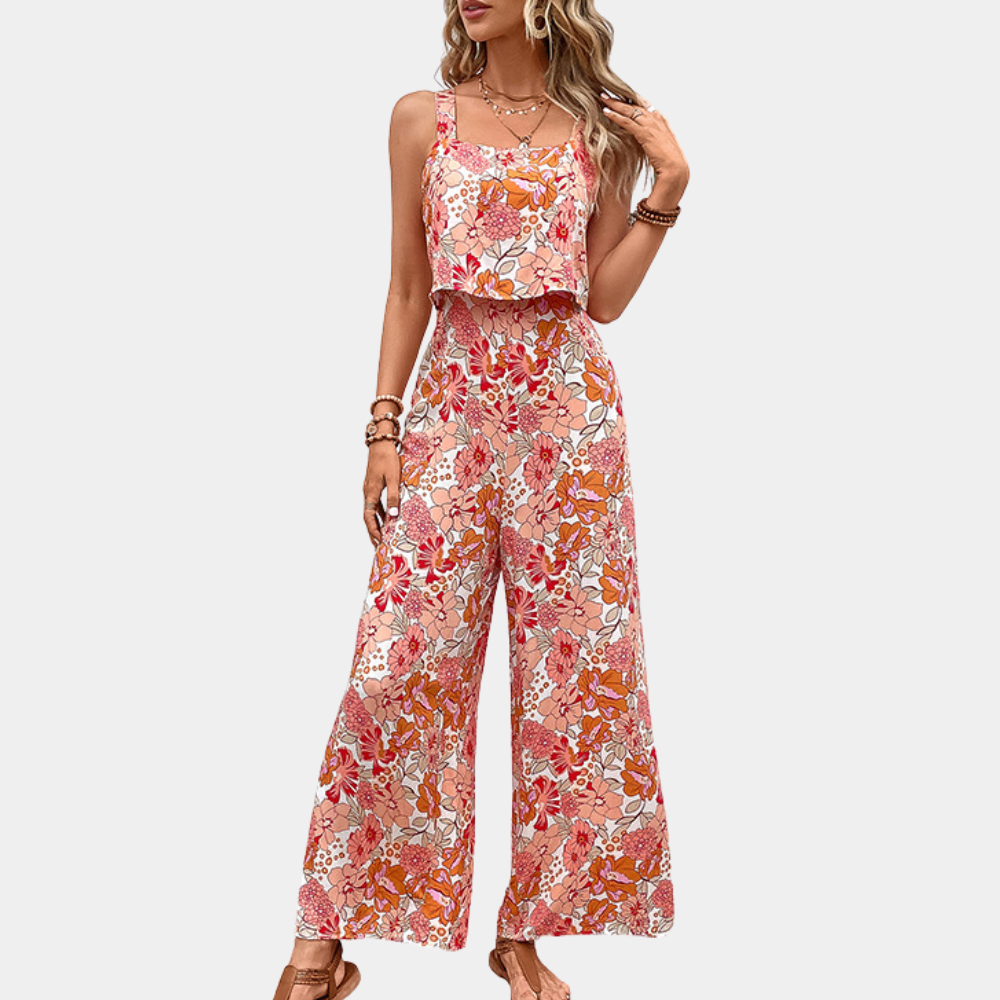 Mia™ | Eleganter geblümter Damen-Jumpsuit