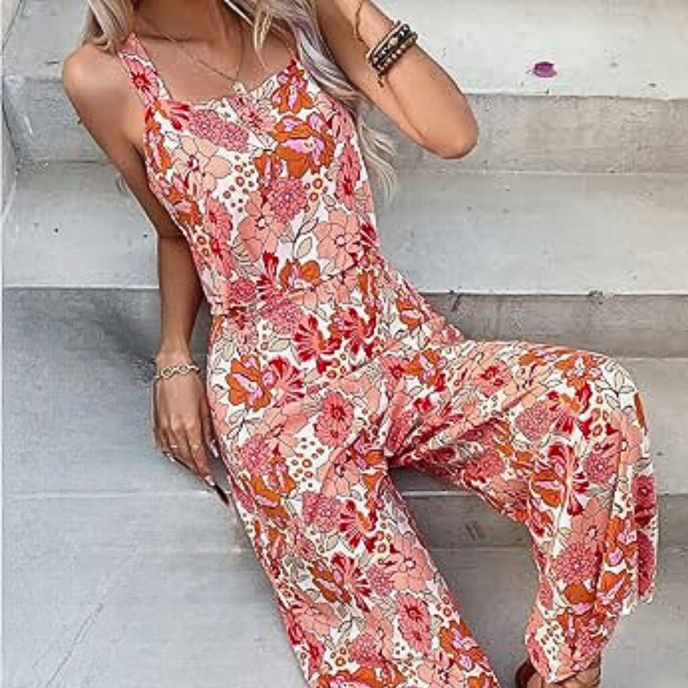 Mia™ | Eleganter geblümter Damen-Jumpsuit