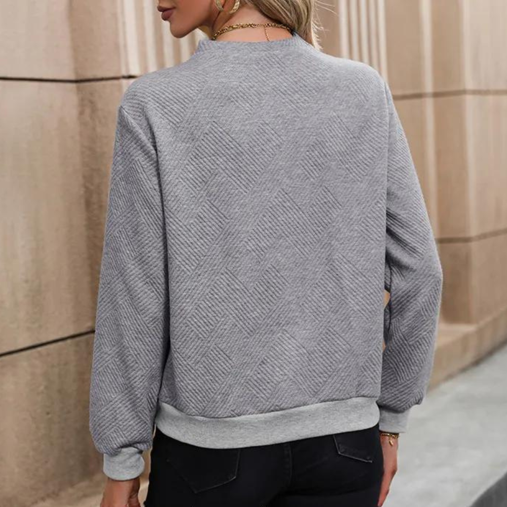 Sonia™ | Edler Damenpullover mit dekorativen Knöpfen