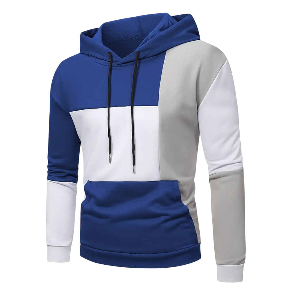 Moda™ | Stilvolles Herren-Kapuzensweatshirt mit Farbblock