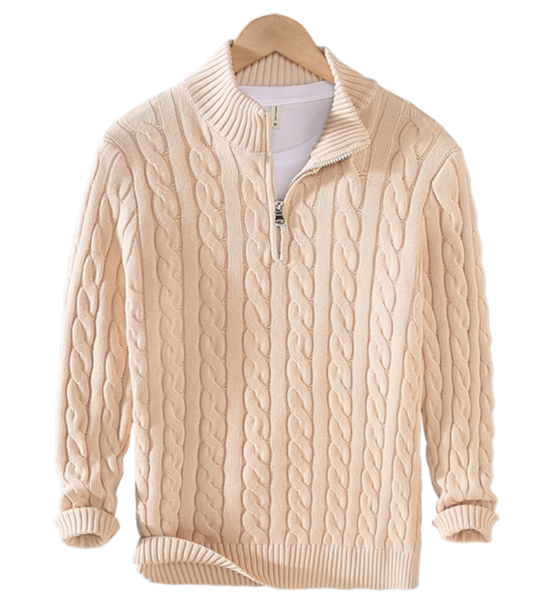 Moda™ | Eleganter Zip-Pullover für Herren