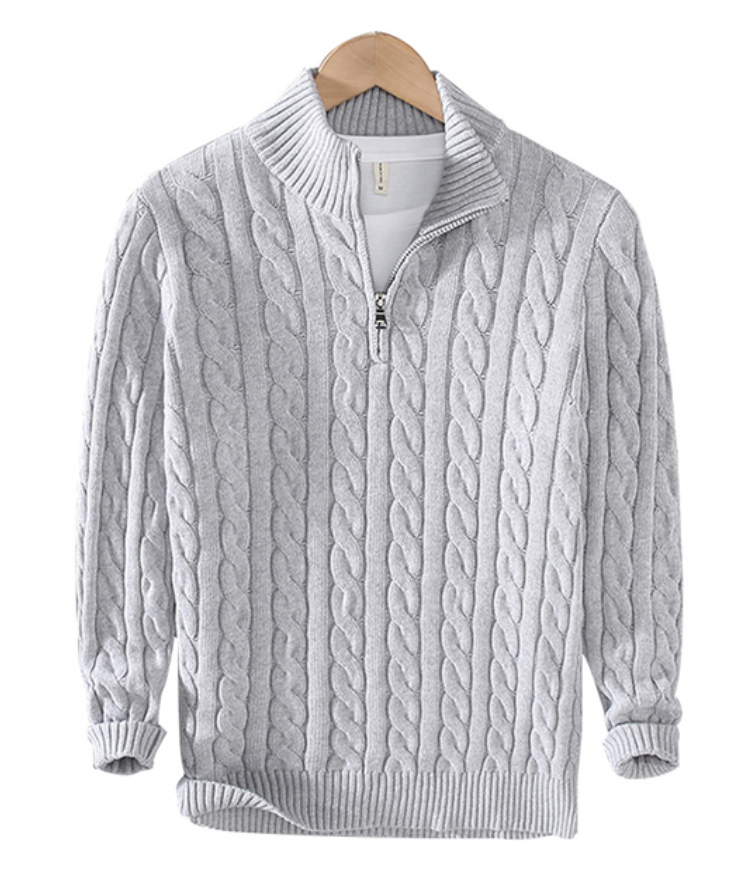 Moda™ | Eleganter Zip-Pullover für Herren