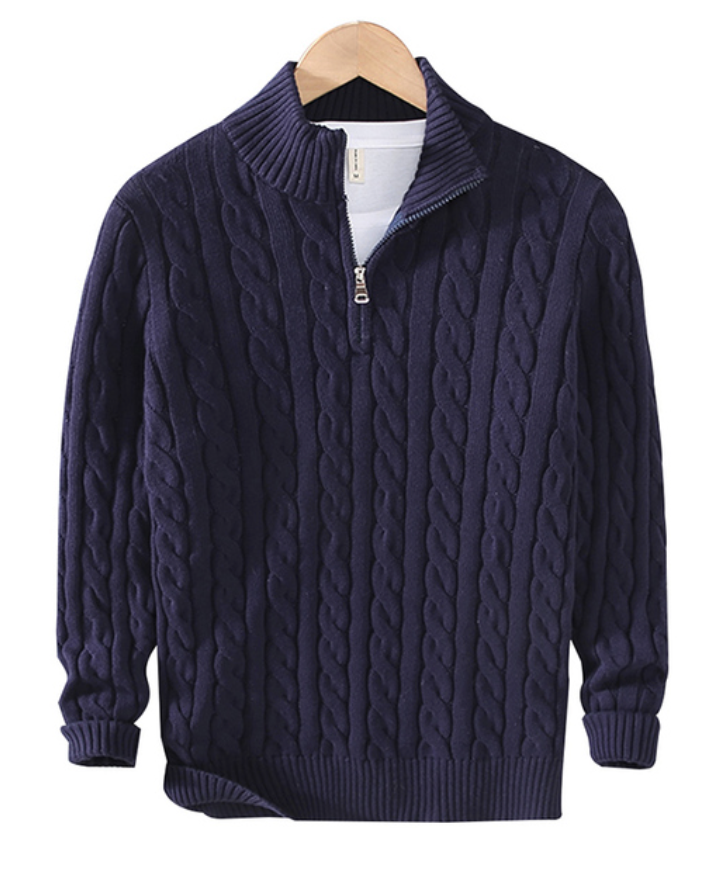 Moda™ | Eleganter Zip-Pullover für Herren