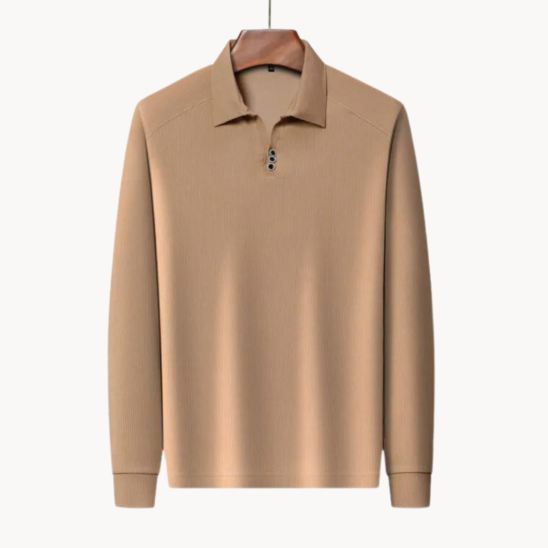 Moda™ | Versatile Langarm Poloshirt