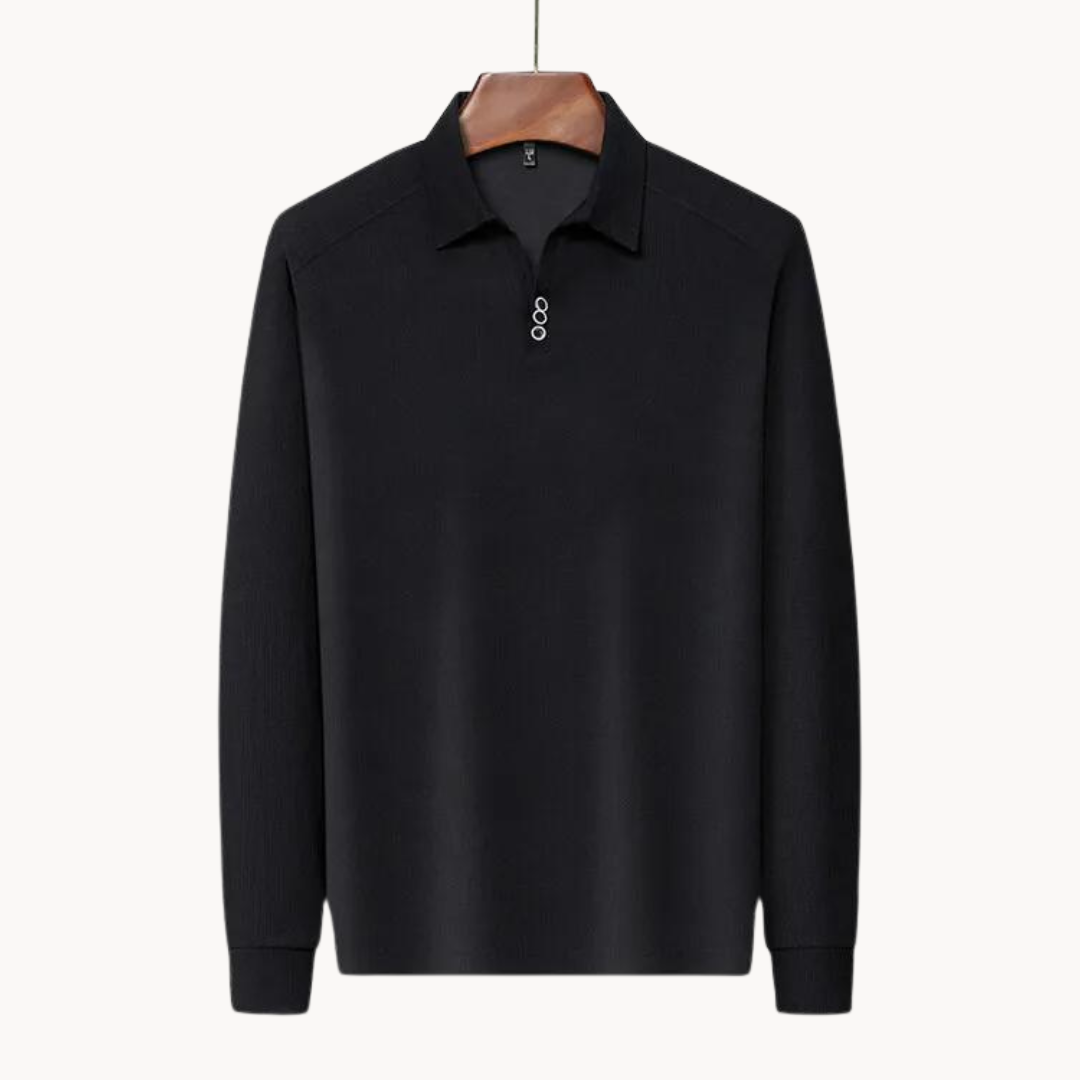 Moda™ | Versatile Langarm Poloshirt