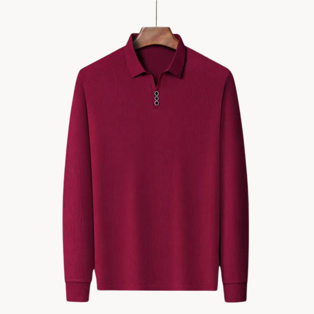 Moda™ | Versatile Langarm Poloshirt