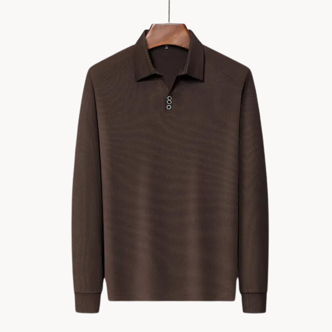 Moda™ | Versatile Langarm Poloshirt
