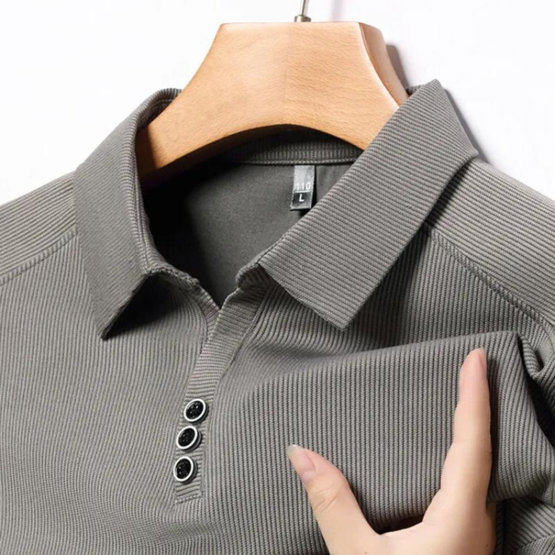 Moda™ | Versatile Langarm Poloshirt