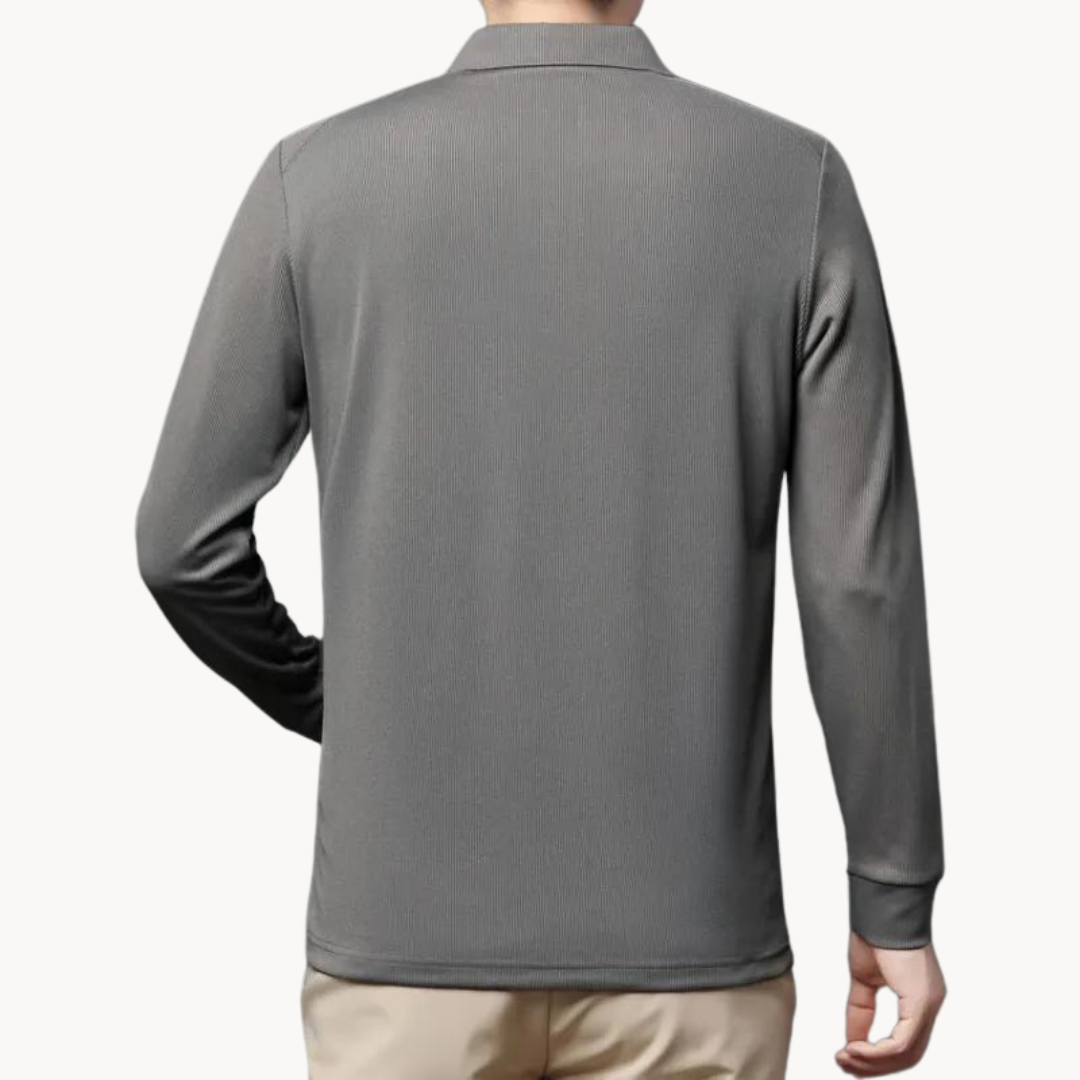Moda™ | Versatile Langarm Poloshirt