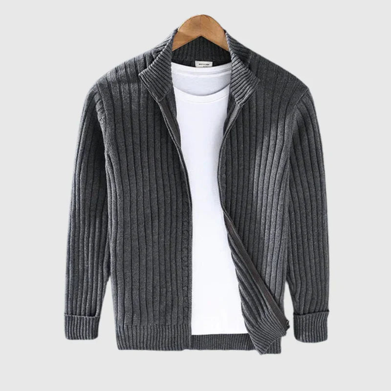Moda™ | Stilvoller Zip-Up Pullover aus Baumwolle für Herren