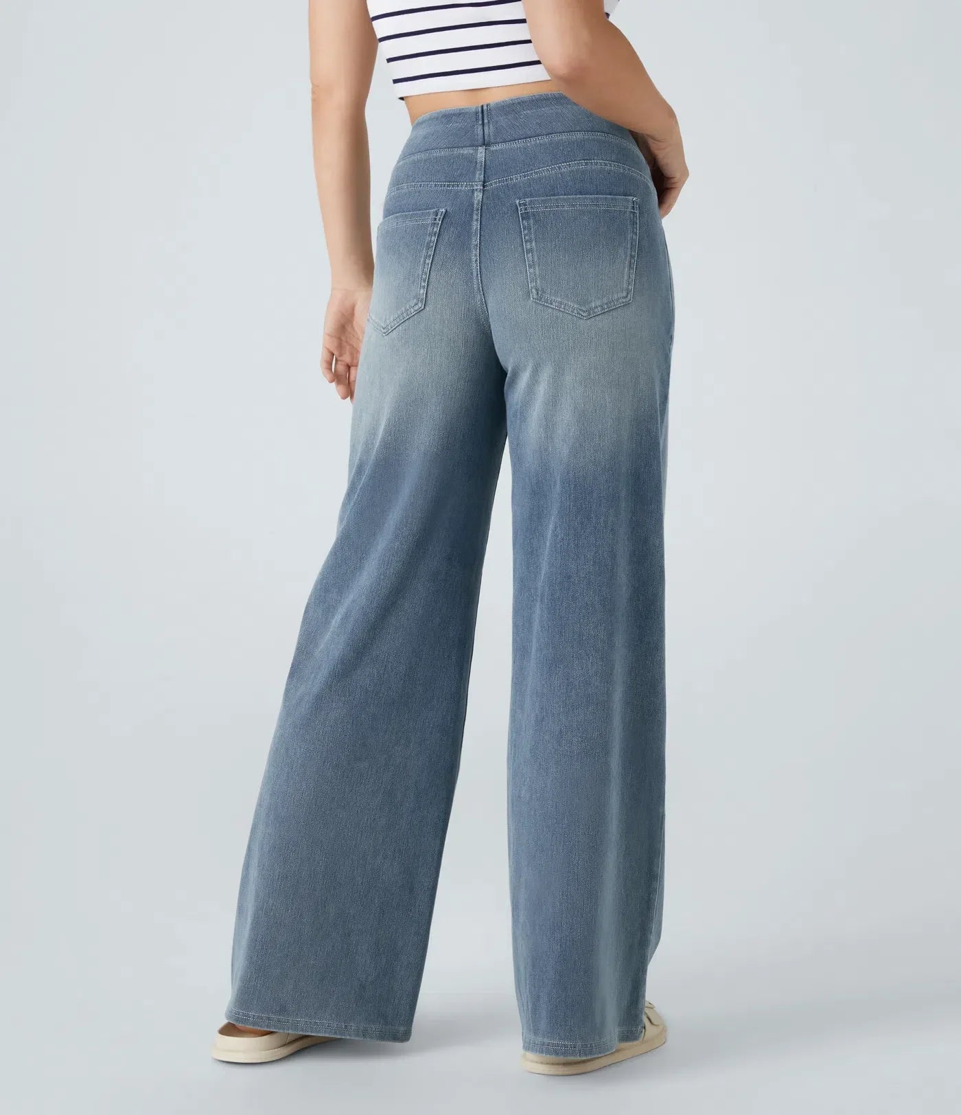 Moda™ | Elastische Hosen mit hohem Bund