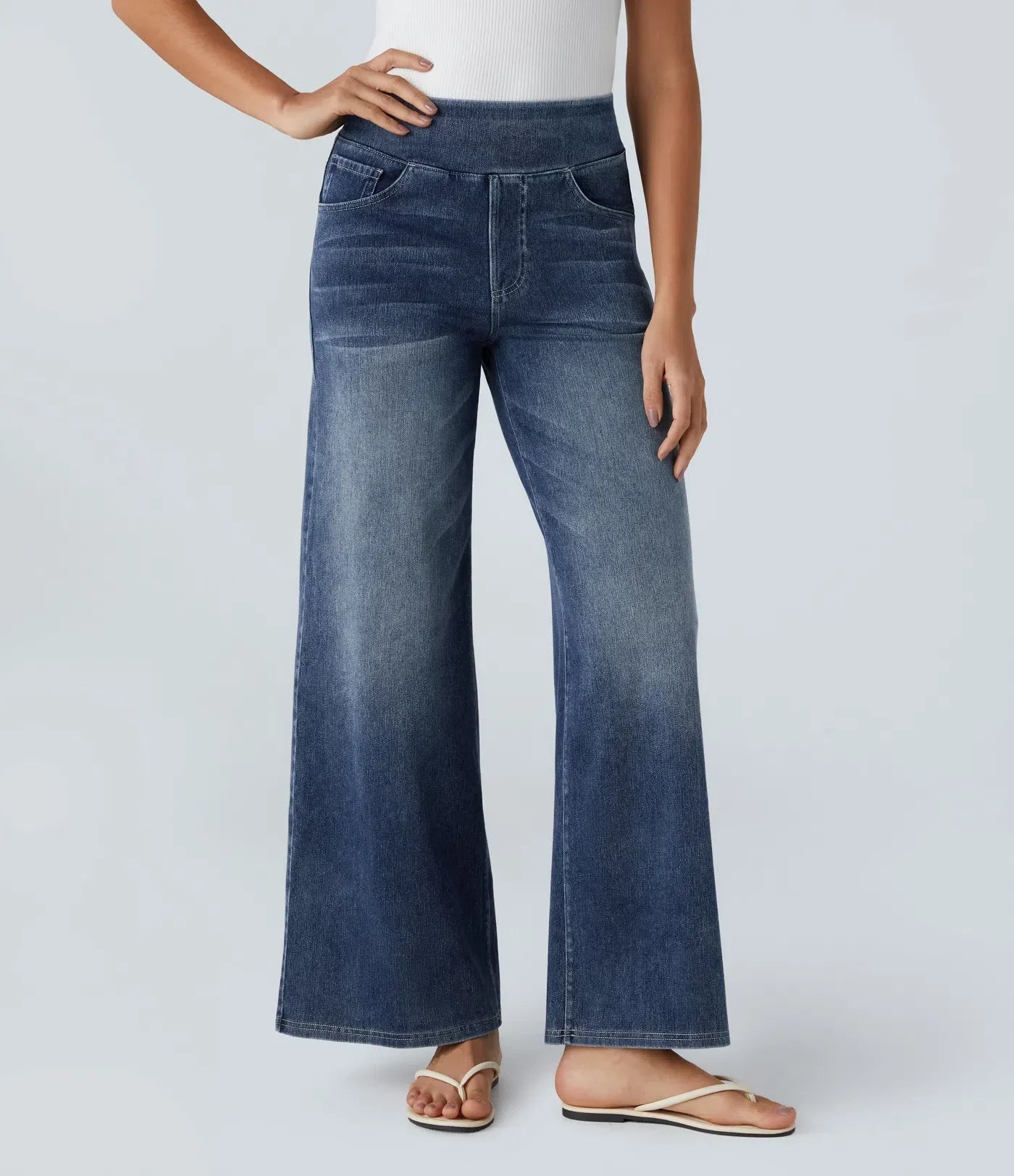 Moda™ | Elastische Hosen mit hohem Bund