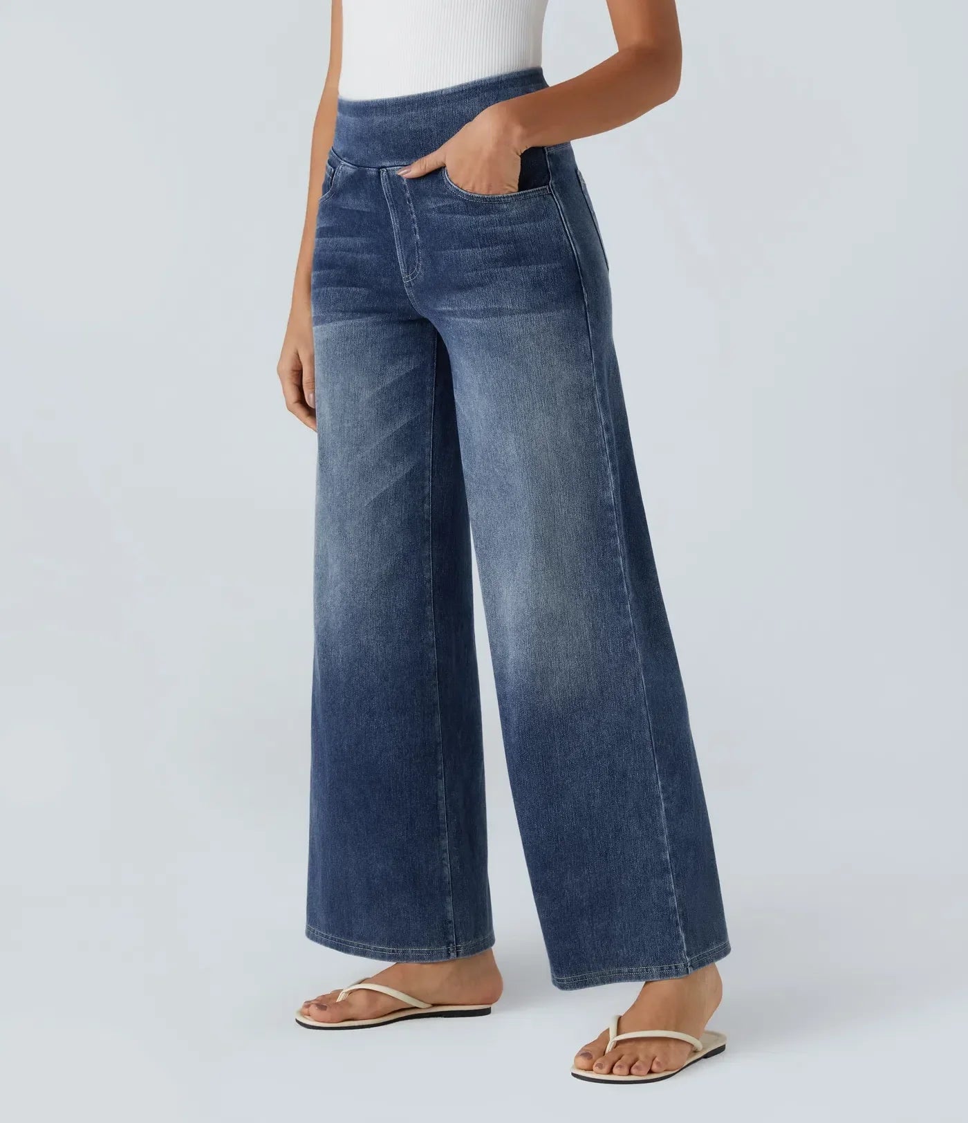 Moda™ | Elastische Hosen mit hohem Bund