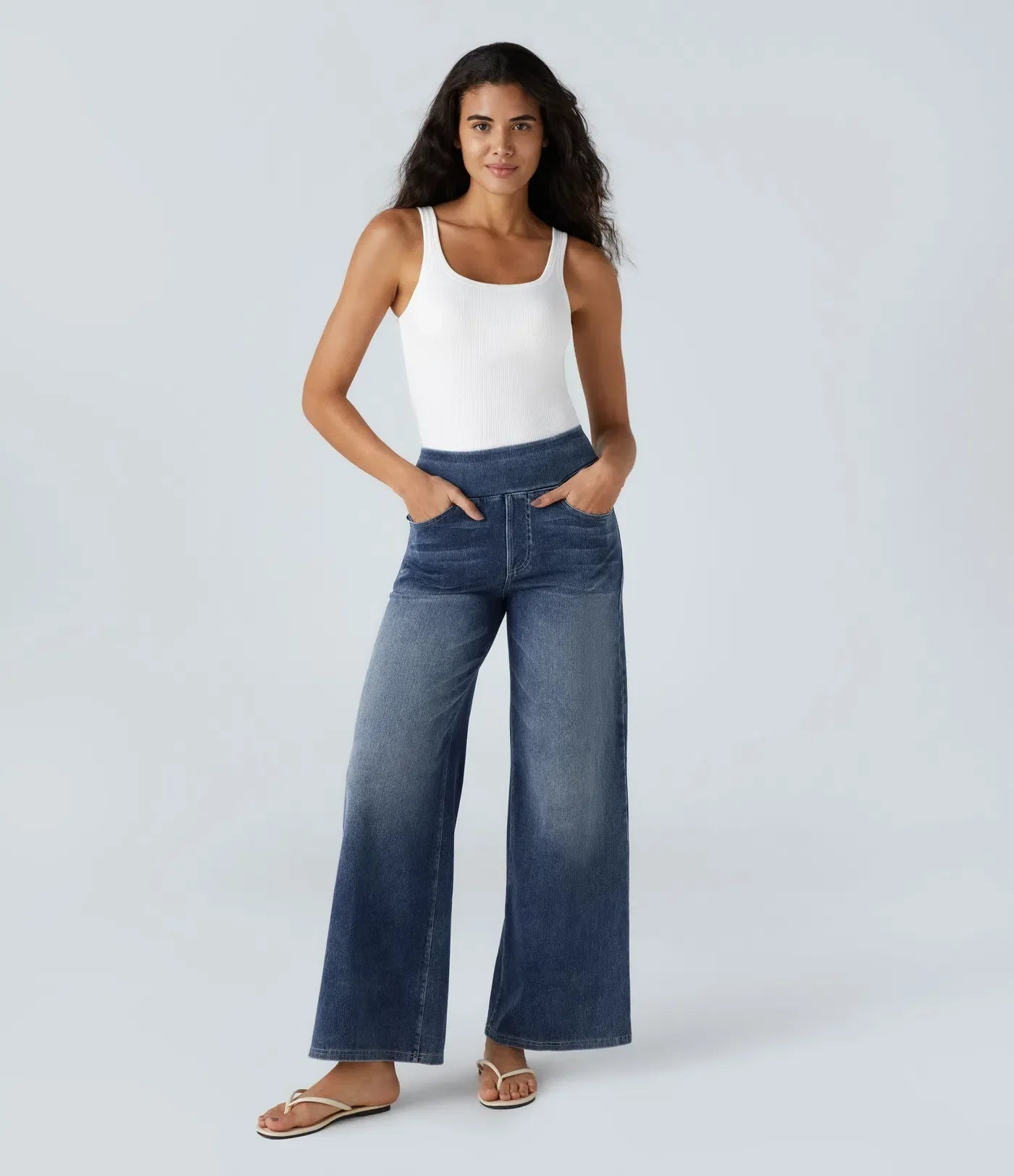Moda™ | Elastische Hosen mit hohem Bund