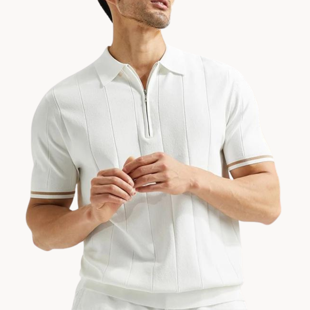 Moda™ | Stylish Reißverschluss Polo