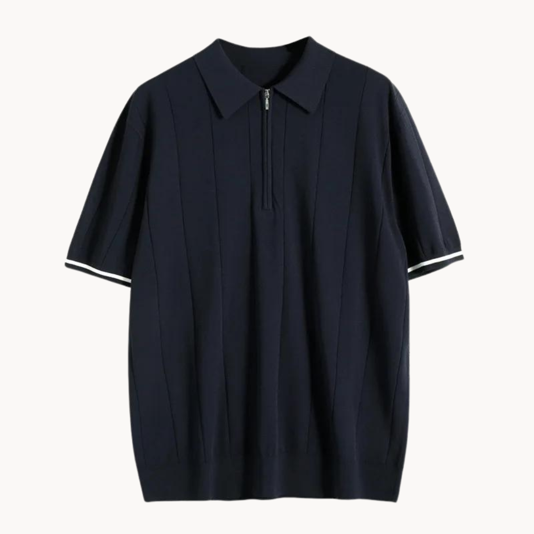 Moda™ | Stylish Reißverschluss Polo