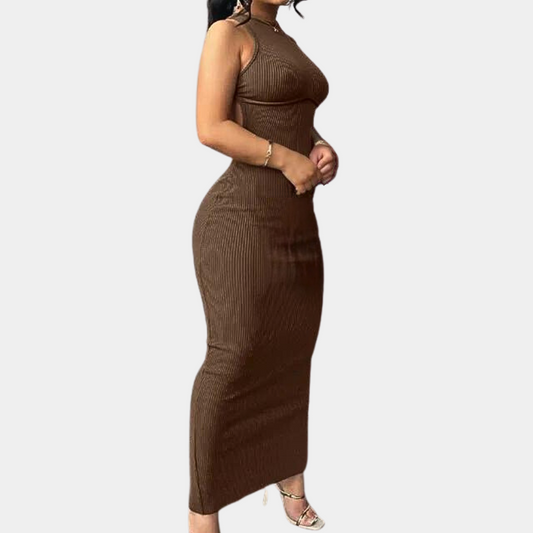 Trendiges rückenfreies Damenkleid 