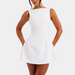 Gemma™ | Damen Minikleid mit U-Boot-Ausschnitt