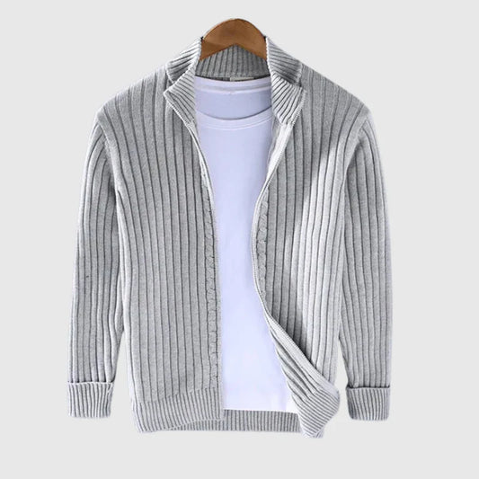 Moda™ | Stilvoller Zip-Up Pullover aus Baumwolle für Herren
